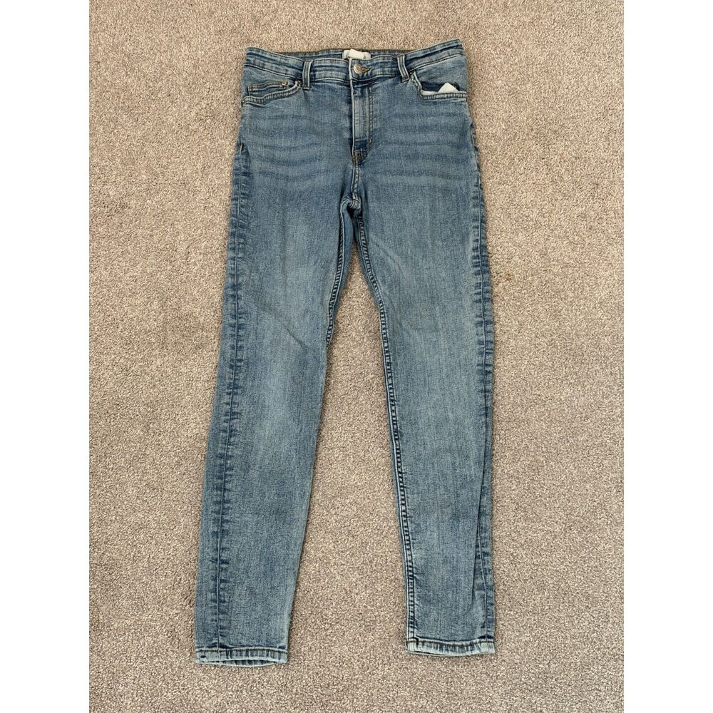 H&M Light Wash Skinny High Waist Jeans - Size 8 (0750422)